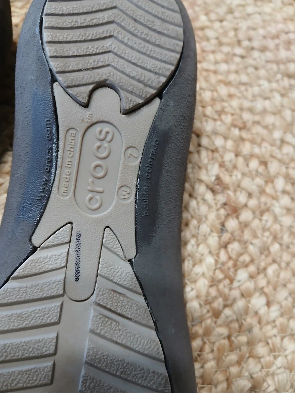 CROCS Women’s Gray Slip-On Ballet Flats